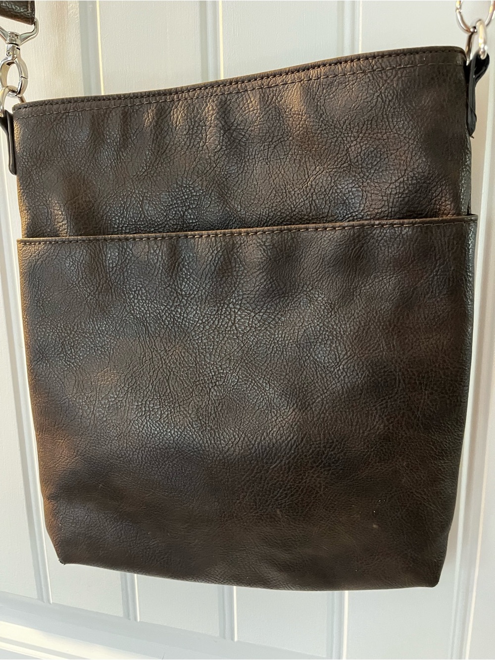 Thirty-One Distressed Brown Crossbody Bag